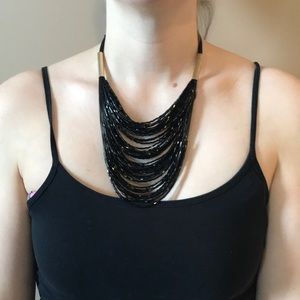 Beaded statement necklace